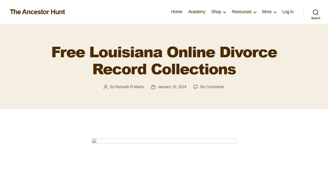 Free Louisiana Online Divorce Record Collections - The Ancestor Hunt